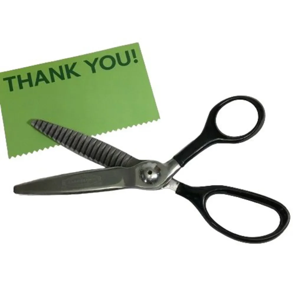 Vtg Craftsman Pinking Scissors Shears Zig Zag Sewing Paper Crafts Scrapbooking